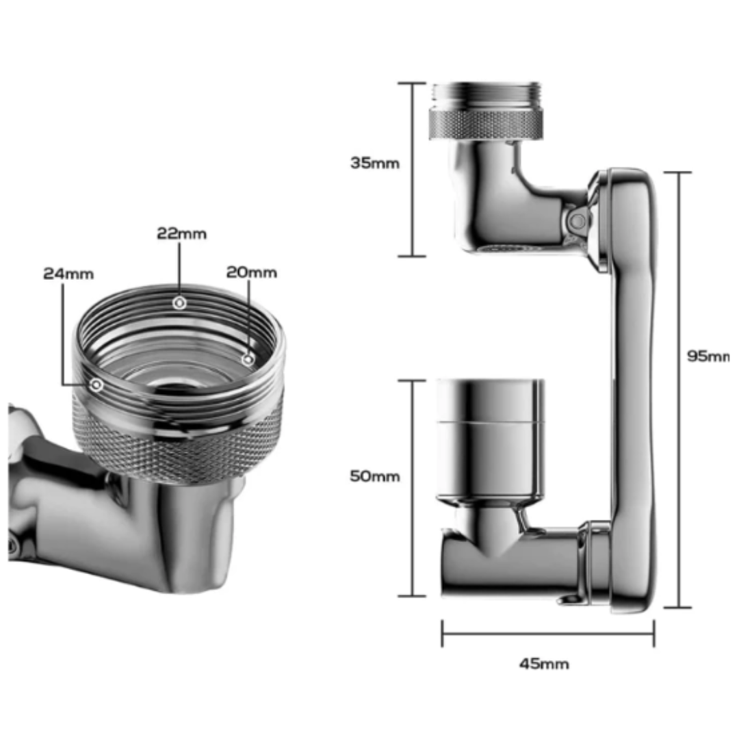 Grifo Universal 1080º Con Doble Modo